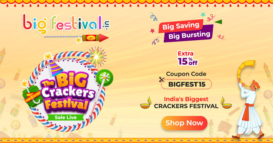Load video: bigfestival.in - The Big Crackers Festival Sale